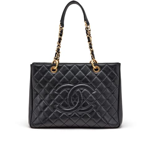 chanel quilted leather tote|Chanel timeless caviar tote.